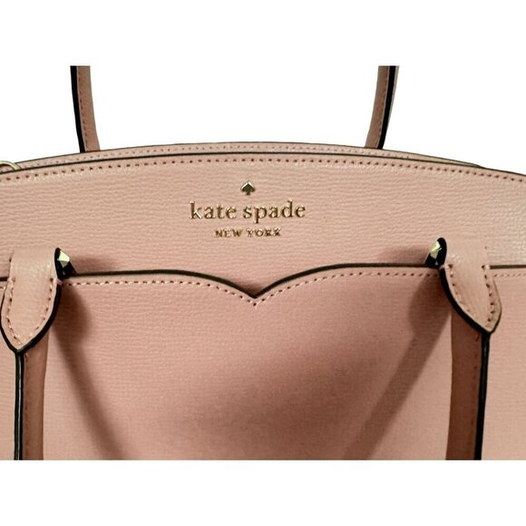 Kate Spade Frannie Medium Satchel Shoulder Bag Purse Handbag Pink Lip Balm NWT - Picture 7 of 13